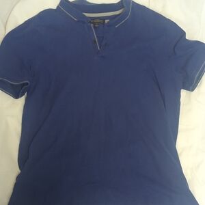 Banana Republic Blue Polo with Contrast Trim